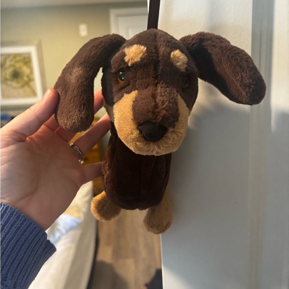 Jellycat purse OTTO sausage dog - Brown and Tan